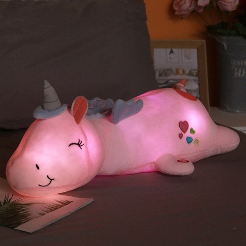 LED Light-Up Unicorn Plushie (3 COLORS, 4 SIZES) - Yes / Sweet Pink / 24" / 60cm