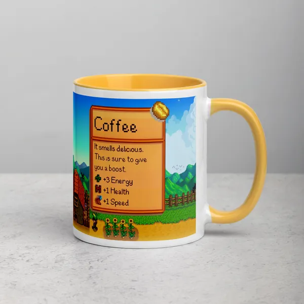 Stardew Valley Mug Stardew Valley Gift Valley Coffee Mug Stardew Valley Game Stardew Valley Cup Stardew Mug Video Game Mug Gamer Mug