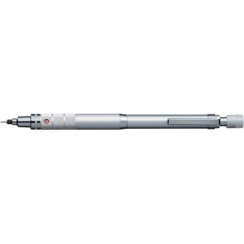 uni Kuru Toga Roulette Model Auto Lead Rotation 0.5mm Mechanical Pencil, Silver Body (M510171P.26) - Silver