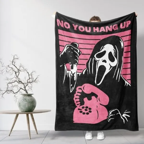 Scream Blanket Scream Parody No You Hang Up Woodsboro | Etsy