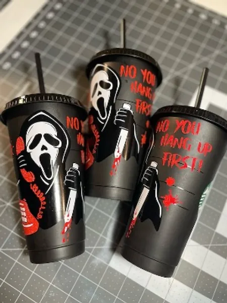 Scream Cold Cup  Customized Cold Cup  Tumbler Cold Cup | Etsy