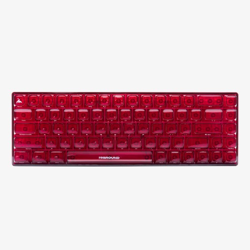 CLEAR RUBY Basecamp 65 Keyboard (Silent Glacier Switch) | Default Title