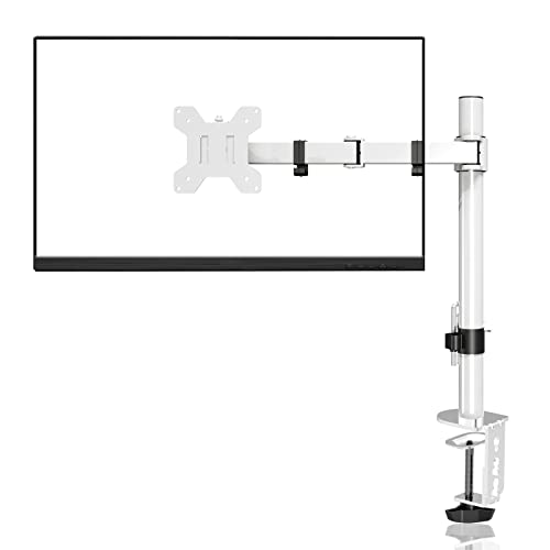 Monitor Desk Mount Heavy Duty Fully Adjustable Stand for 1 - white
