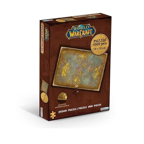 ABYstyle - World of Warcraft Puzzle 1000 pièces Carte d'Azeroth
