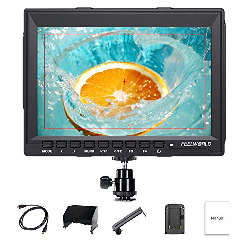 Feelworld FW759 7 Inch Camera DSLR Field Monitor Full HD Focus Video Assist 1280x800 IPS With 4K HDMI Input Output