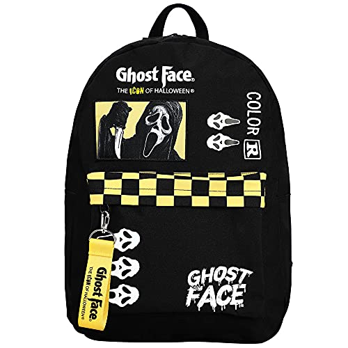 Bioworld Scream Classic Horror Movie Ghost Face Character Checkered Backpack