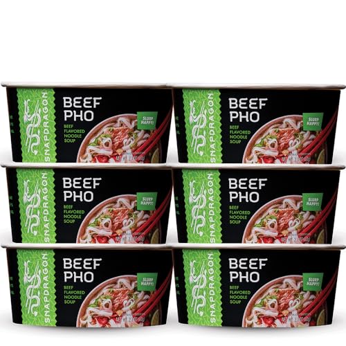 Snapdragon Vietnamese Pho Soup Bowl, Beef Pho, 2.1 oz (Pack of 6) - Beef Pho