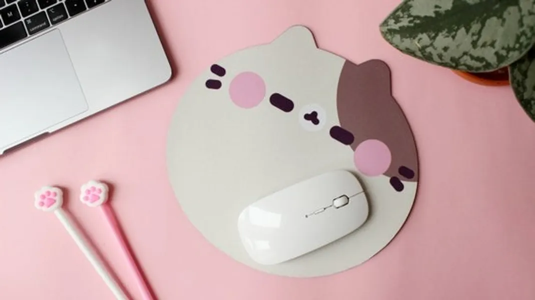 Cute Neko Kawaii Mouse Pad  Pastel Kawaii Aesthetic Mouse Pad | Etsy