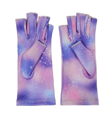 Pastel Galaxy Compression Gloves - S/M