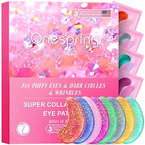 Under Eye Mask - Valentines Day Gifts for Women - Skin Care Reduce Dark Circles, Puffy Eyes, Undereye Bags, Wrinkles - Bridesmaid Gifts - Gel Under Eye Patches (24 Pairs) - 24 Count (Pack of 1) - Pink