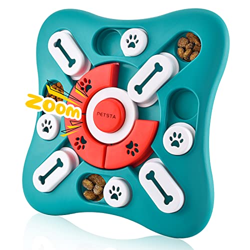 Dog Puzzle Toys, Squeaky Treat Dispensing Dog Enrichment Toys for IQ Training and Brain Stimulation, Interactive Mentally Stimulating Toys as Gifts for Puppies, Cats, Small, Medium, Large Dogs - Level2-UFO