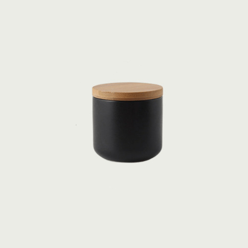 Ceramic Coffee Jars - Black / Small