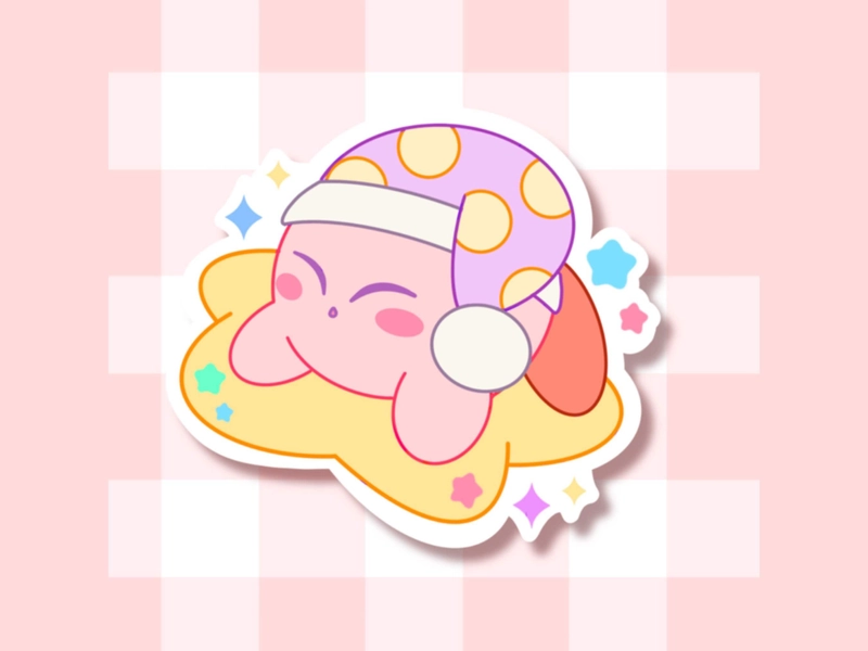 Sleeping Kirby Sticker