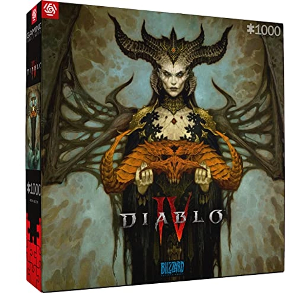 Good Loot Gaming: Diablo IV Lilith - Puzzle da 1000 Pezzi - Puzzle di Gioco - Effetto Schermo - per Gli Appassionati di Videogiochi - Puzzle Del Giocatore - Dai 12 Anni In Su - 27" x 19"