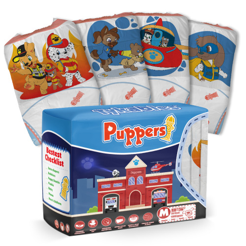Puppers Diapers | XL 48"- 56" / 10 Diapers