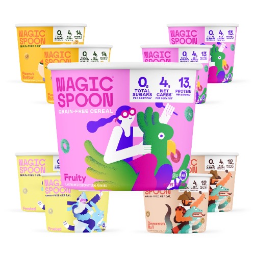 Magic Spoon Cereal, Variety 8-Pack Single Serve Cups - Keto & Low Carb Lifestyles I Gluten & Grain Free I High Protein I 0g Sugar - Variety Single Serve Cups