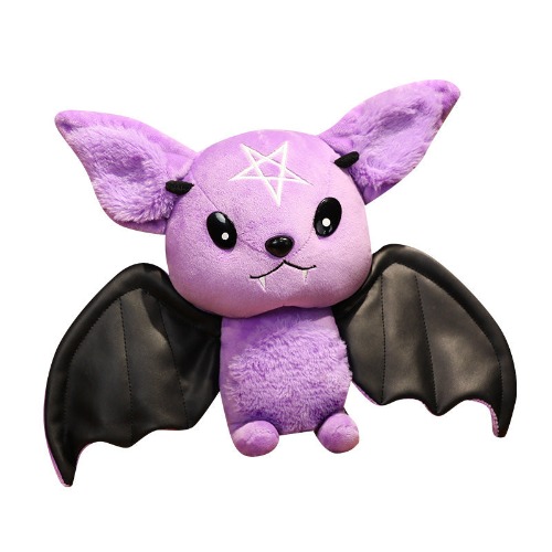 Halloween Plush Bat Man Doll - Gothic Rock Style - A / 30-40cm