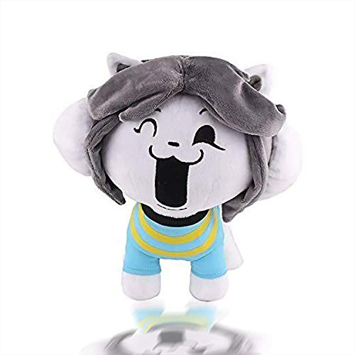 Temmie Plush Stuffed Doll Cute New Creative Gifts Plush Stuffed Toy Doll Hug Game Role Playing Cushion Pillow,Gifts for Boys and Girls
