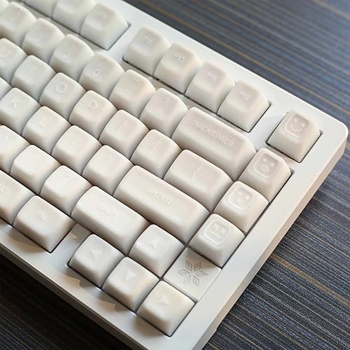White Jade Keycaps PBT Doubleshot SA Keycaps Set