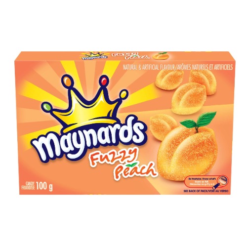 Maynards Fuzzy Peach Candy, 100 Grams
