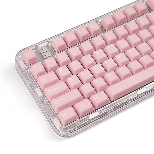 Translucent Pink Keycaps