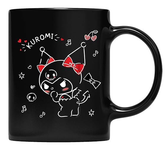 Kuromi Mischievous Amira Gift Coffee Mug for Father and Mother, Grandpa, Grandma and Friend Gifts Amira Gift Coffee Mug for Father and Mother, Grandpa, Grandma and Friend Gifts