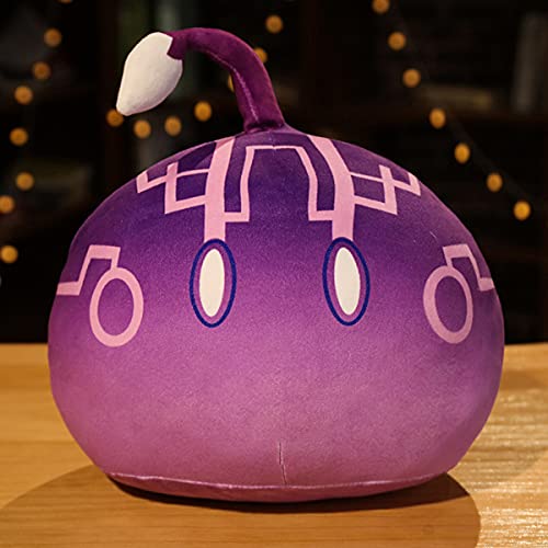 TANSHOW Genshin Impact Slime Plush Toy Plushie Stuffed Doll Soft Pillow Cosplay Props for Ages 15 Year and Older Decoration Birthday Gift 13.8 Inch (Electro)