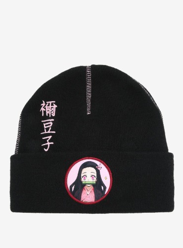 Demon Slayer: Kimetsu No Yaiba Nezuko Contrast Stitch Beanie