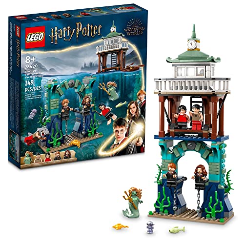 LEGO Harry Potter Triwizard Tournament: The Black Lake Building Toy 76420 - Goblet of Fire Toy Set with Harry, Hermione, and Ron Mini Figures, Magical Collection Set, Great Gift for Kids, Boys & Girls