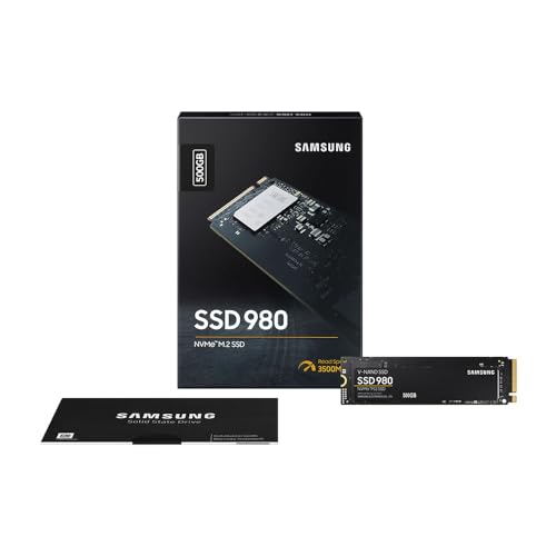 Samsung 980 1 TB PCIe 3.0 (up to 3.500 MB/s) NVMe M.2 Internal Solid State Drive (SSD) (MZ-V8V1T0BW) - 1 T