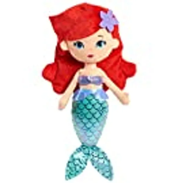 Disney Princess So Sweet Princess Ariel, 13.5-Inch Plush with Red Hair, The Little Mermaid, by Just Play