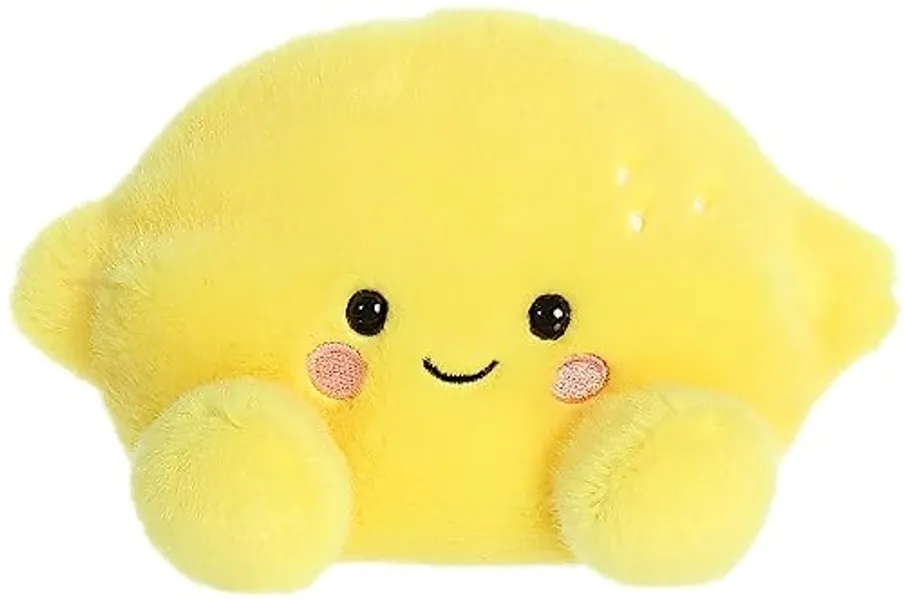 Aurora® Adorable Palm Pals™ Yuzu Lemon™ Stuffed Animal - Pocket-Sized Play - Collectable Fun - Yellow 5 Inches