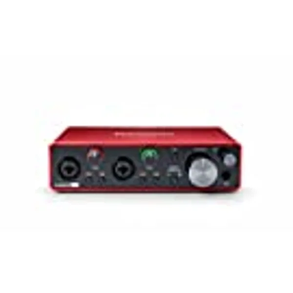 Focusrite Scarlett 2i2 3rd Gen USB Audio Interface for Recording, Songwriting, Streaming and Podcasting — High-Fidelity, Studio Quality Recording, and All the Software You Need to Record