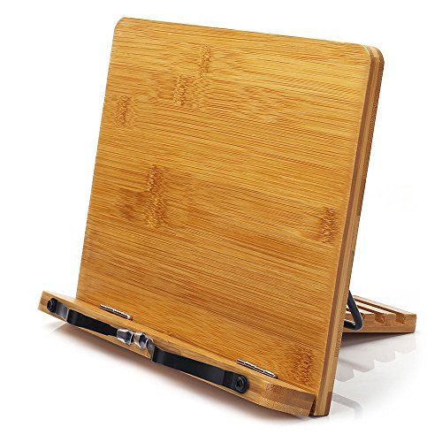 wishacc Bamboo IPad Stand - 11.0 x 8.1 inches