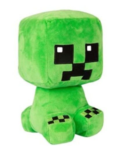 XSLWAN Crafter Creeper Plush Stuffed Toy, Green, 8.75" Tall - Green
