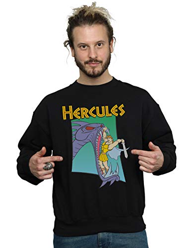 Disney Men's Hercules Hydra Fight Sweatshirt - XXL - Black