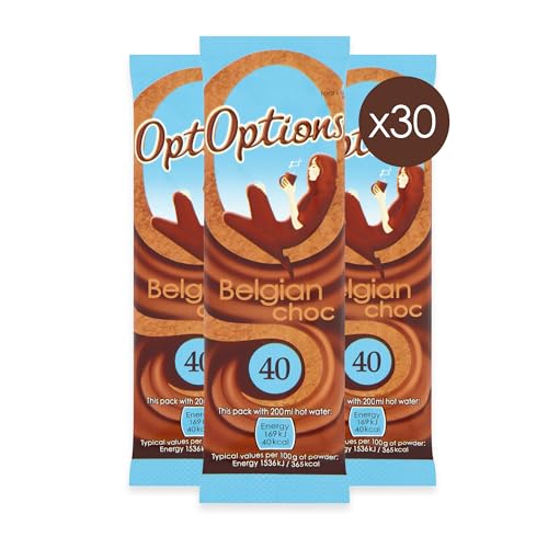 Options Belgian Chocolate Sachets - (Pack of 30 x 11g) - Chocolate
