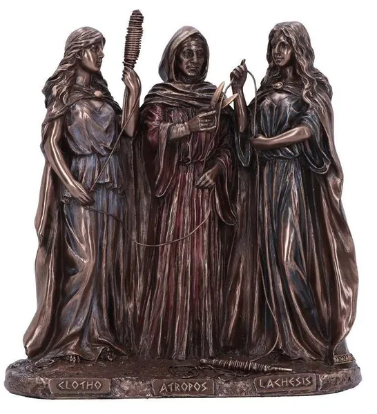 Three Fates of Destiny Bronze Figurine