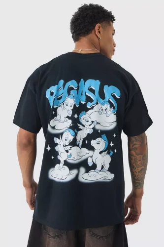 Oversized Disney Hercules License Print T-shirt