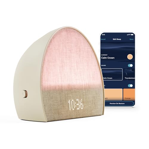 Hatch Restore 2 | Sunrise Alarm Clock | Sound Machine | Bedside Dream Machine | Smart Light | White Noise | Custom Sleep Routines | Dimmable Clock | Deep Sleep | Gentle Alarm | Wake Up Rested | Putty - Putty