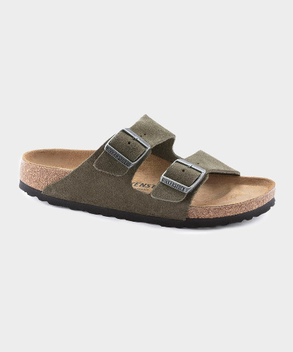 Birkenstock Arizona in Thyme Suede | EU 41 / Olive / 1025070-301