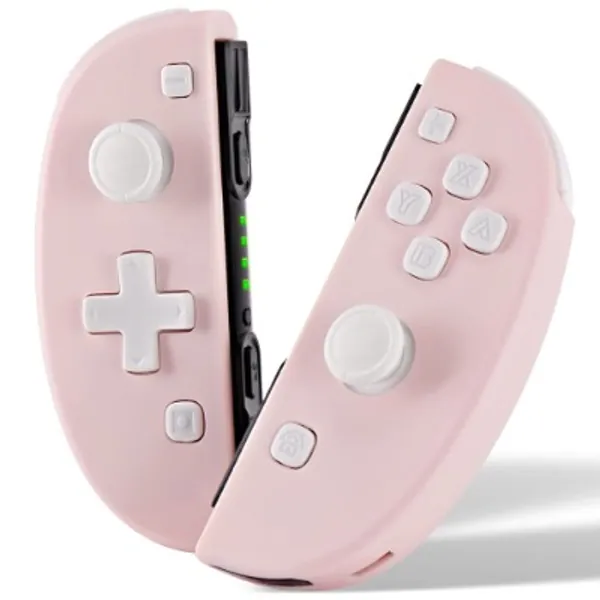 FUNLAB Switch Controllers Replacement for Nintendo Switch/OLED,Cute Joypad Controller with Grip Vibration  Motion Function-Pink