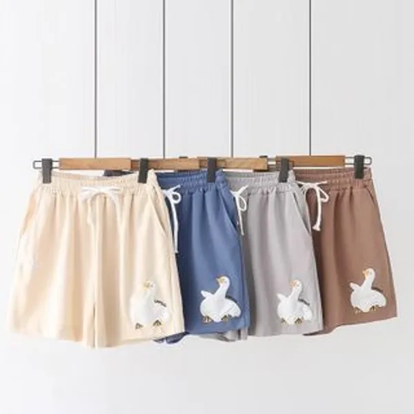Kawaii Fairyland - Duck Print Wide Leg Shorts | YesStyle