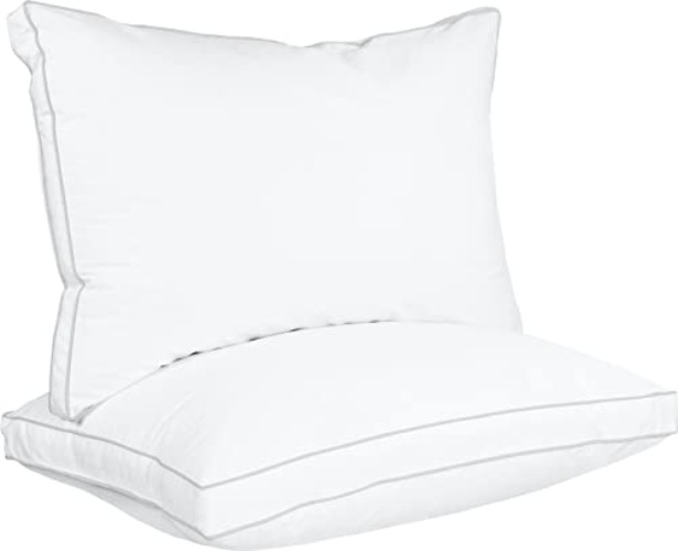 Bed Pillows for Sleeping Standard Size (White)(Pack of 2)