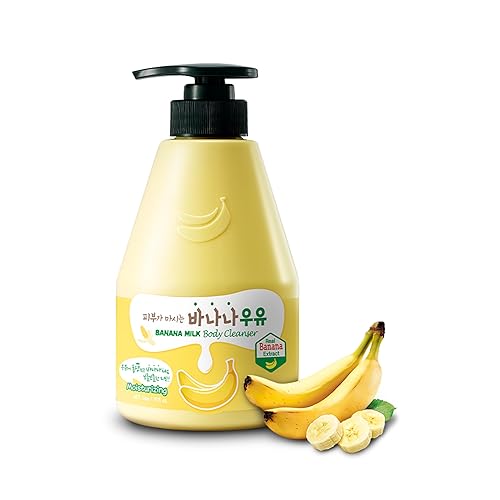 WELCOS KWAILNARA Banana Milk Body Wash – Korean Body Wash with Banana Extract for Soft, Hydrated Skin 560 g / 19.75 oz. - Banana