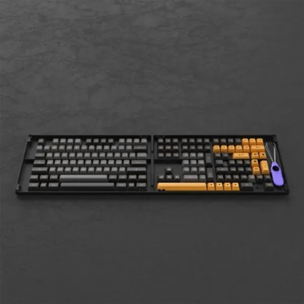 Akko Full Keycap Set with 158-key, Black & Bronze Theme