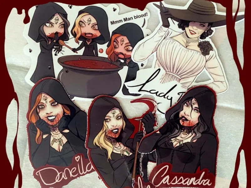 Dimitrescu Family Stickers | Etsy