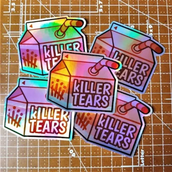 Killer Tears Holographic Sticker  Dead by Daylight  | Etsy