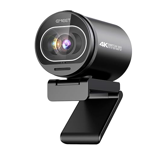 EMEET S600 4K Webcam for Streaming - Sony 1/2.5'' Sensor, PDAF Autofocus, 1080P@60FPS, 2 Noise Reduction Mics, Built-in Privacy Cover, 40°-73° FOV, Streaming Camera for Live Commerce/Gaming/Beauty - S600 4K Sony Sensor PDAF 60FPS