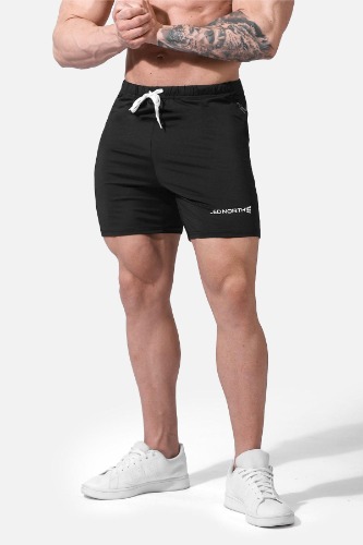 Agile Plus 5.5'' Bodybuilding Shorts w Zipper Pockets - Black | XL / Black